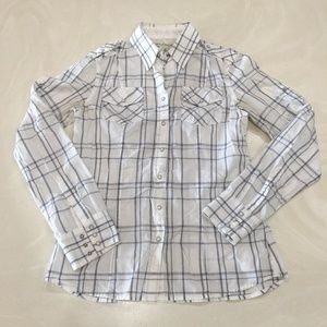 Banana Republic Western Plaid Shirt